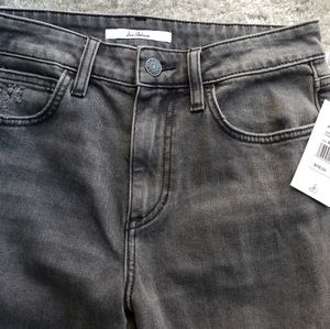 Sam Edelman gray distressed high rise straight jean. Sz 27(4)